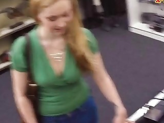 Blonde Babe Slammed By Pawnshop Owner