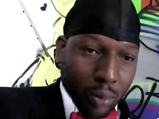 Dirty Minded Busty Whore Is Orally Satisfying A Group Of Black Men And Gagging With Pleasure